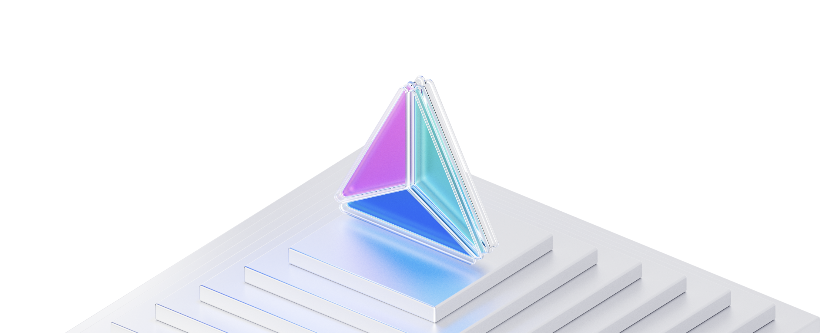 Hero background with pyramid